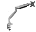 Mount-It! Single Monitor Arm Desk Mount | Gas Spring Monitor Arm | Full Motion Articulating Height Adjustable | Fits 21 22 23 24 27 30 32 Inch VESA Compatible Computer Screen | Clamp and Grommet Base