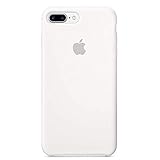 Anti-Drop iPhone 8 Plus / 7 Plus (5.5Inch) Liquid Silicone Gel Case, TOSHIELD Soft Microfiber Cloth Lining Cushion for iPhone 8 Plus and 7Plus (White)