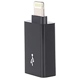 HIOTECH 8-Pin Lightning USB OTG Adapter - Lightning to USB 2.0 Female for iPhone / iPad / iPod (Black)