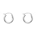 14k REAL White Gold 2mm Thickness Hinged Hoop Earrings (13 x 13 mm)