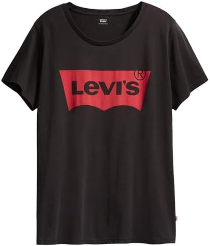 Damen Plus Size Perfect Tee T-Shirt, Stonewashed Black, 1XL