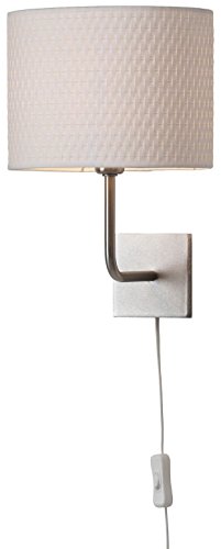 Ikea Alang Wall Lamp, Nickel Plated, White - Wall Sconces ...