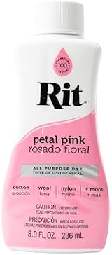 Rit Dye Liquid 236ml Petal Pink Mouldmaster Fabric Dye view 2