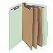 Smead Pressboard Classification File Folder with SafeSHIELD Fasteners, 3 Dividers, 3