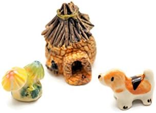PertidMini Dollhouse Landscape Ornament Animals Figurines Fairy Garden Bonsai Décor No.Mini24
