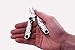 ROLLINGDOG Stainless steel mini multi-tool pliers, knife, screwdrivers, file, bottle opener