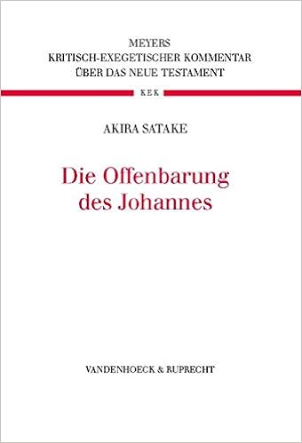 Die Offenbarung Des Johannes Kritisch Exegetischer Kommentar Uber Das Neue Testament 16 Amazon De Witulski Thomas Satake Akira Bucher