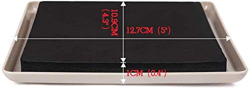 Ezprotekt 8 Pack Reusable Furniture Slider for Carpet,5 Inch Square Furniture Mover,Furniture Sliders Carpet Sliders Furniture Moving Sliders Furniture Moving Pads Furniture Glides