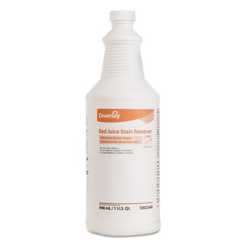 Diversey Red Juice Stain Remover, 32oz Bottle - Includes six per case.