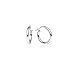 Small Hoop Earrings for Women Silver, Round-tube Design, Small Polish Finish with Click-Top Closure, Tarnish and Nickel Free, 15mm Diameter