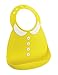 Make My Day Soft Silicone Baby Bib Yellow