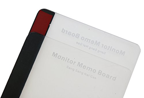 EIKS Fashion Computer Monitor Side Panel Multifunction Memo Pad Transparent Message Sticky Board (Left & Right)