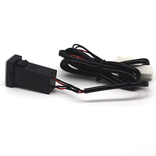 MOTONG for Toyota QC3.0 Dual USB Power Socket, Quick Charge Car Charger USB Adapter for Smartphone/iPad/PDA and More,Max 6.4A Output - Thumbnail 4