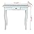 HomyDelight End Table, Console Table MDF White