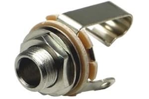 Switchcraft 1/4" Mono 2-Conductor Input Jack, Tip Shunt, Long Bushing (Type L12A)