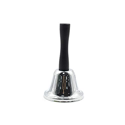 Cyful Steel Hand Bell Loud Call Bell Alarm Silver (1 Pcs)