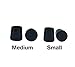 Scarlet Heel Tip LITE: Slip-On Heel Cap to Instantly Repair Shoe & Reduce Noise (Medium, Small, Black)