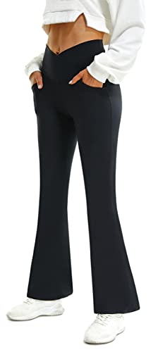 FireSwan Womens Crossover Flare Leggings with