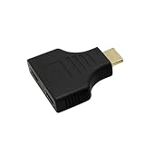 Adaper, Iusun 1080P HDMI Port Male to 2 Female 1 In 2 Out Splitter Adapter Converter (Black)