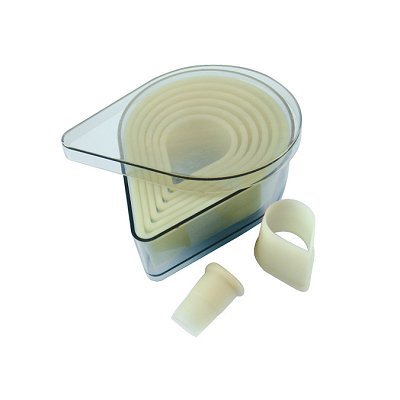 Heat-Resistant Cutters, Teardrop Shaped, 8-Piece Set