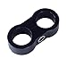 -8AN Hose Separator Clamp - Fuel line Mounting Clamps,Aluminum Hose Fitting Adapter, Great for 1/2 Fuel Hose, Oil Line, Brake Line, Water Pipe and Gas Line,4Pcs/Pack,Black