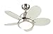 Westinghouse 7247500 Roundabout Indoor Ceiling Fan with Light, 30 Inch, Brushed Nickel