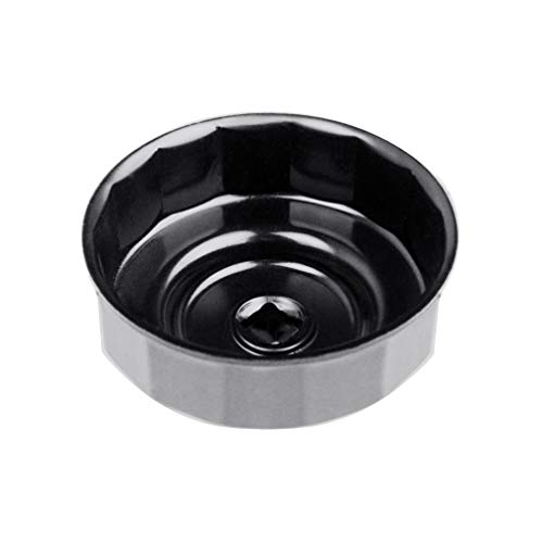 Heavy Duty 74mm 14 Flutes Oil Filter Wrench For Volkswagen, Mercedes Benz, VW, Audi, Porsche, Mazda, Sprinter And More - Also Fits Select Mobil1, Bosch, Mahle and Other Aftermarket Filters(Black)