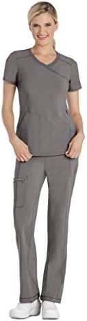 CHEROKEE Women's Infinity Mock Wrap Scrubs Shirt