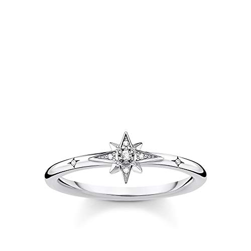 Thomas Sabo Femme Bague étoile Pierres Argent Argent Sterling 925 TR2317-051-14