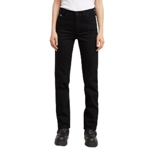 G-Star Women's Strace Straight Jeans, Black (pitch black D23951-B479-A810), 26W / 32L