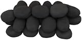 The Stove Wizard 30 Gas Fire Replacement Ceramic Pebbles Black White view 2