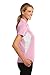 SPORT-TEK Women's Side Blocked Micropique Sport Wick Polo L Light Pink/White