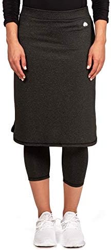 Snoga Modesty Workout Athleisure Skirt with 3/4 Leggings