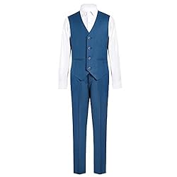 Marvelous World Boys' Suits Slim Fit Vest Set 2