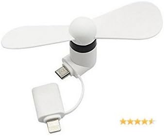Mini Fan 2-in-1 Mini for iPhone/iPad and Android (WHITE)
