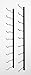 VintageView W Series – 9 Bottle Wall Mounted Wine Rack for Magnum and Champagne (Satin Black) Stylish Modern Wine Storage with Label Forward Design