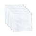 LACS Men's Solid White Cotton Handkerchiefs Pack