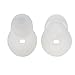 ALXCD Ear Tip for Gear Circle SM-R130, 4 Pairs Anti-Slip Durable Silicone Replacement Ear Tip Eargels, Fit for Samsung Gear Circle Bluetooth Earphone SM-R130 (4 Pair)[White]