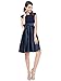 Ever Pretty Bowtie Round Neck Ruffles Satin Women Cocktail Dress 06113