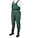 Langxun Lightweight Chest Waders for Kids | Fishing Waders for Kids (Army Green)