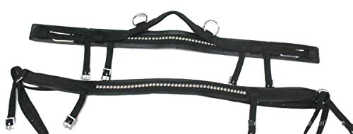 D.A. Brand Black Nylon Shetland Pony Driving Harness w/Silver Spots Horse Tack - Thumbnail 4