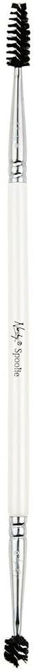 Nanshy Spoolie Eyebrows & Eyelashes Eye Makeup Brush Double Ended White Handle