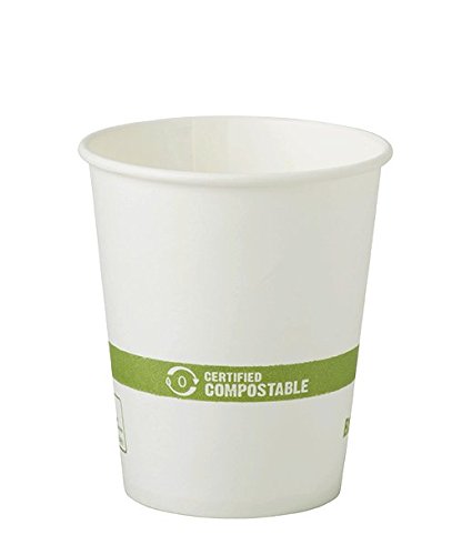 World Centric 100% Biodegradable, 100% Compostable Paper PLA-Lined 6 Ounce Coffee Cup (Package of 200)