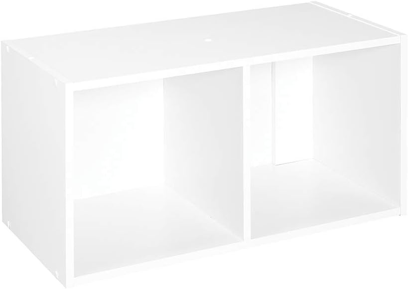 ClosetMaid Cubeicals 2 cube organiser-White, Laminate, 61.3 cm x 29.5 cm x 121 cm