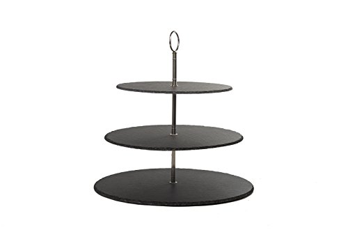 Slate Rose Cake Stand Slate Grey Diameter 35cm 30cm 25cm Buy Online In Zimbabwe At Desertcart