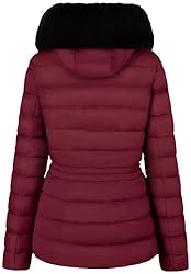 BodiLove Women's Winter Quilted Puffer Short Coat