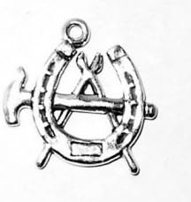 Blacksmith Charm .925 Sterling Silver [Jewelry]