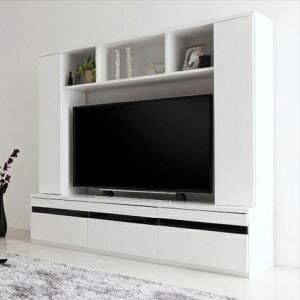 Amazon テレビの周りで輝く 壁面収納 ハイタイプテレビ台 テレビボード 幅170 シャインホワイト 白 ローボード テレビ台 オンライン通販