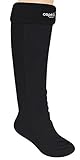 Capelli New York Fleece With Spandex Tall Rain Boot Liner (Large, Black)