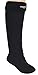 Capelli New York Fleece With Spandex Tall Rain Boot Liner (Large, Black)
